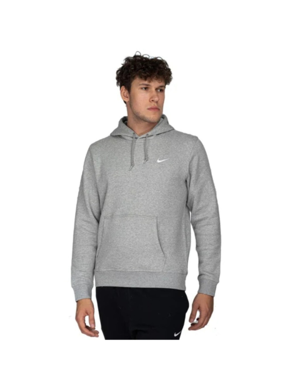 Nike Sportswear Club Fleece Grey Hoodie Mens Size L 611457-063